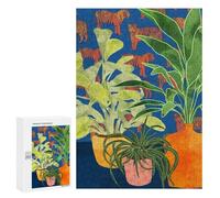 300 PCS Jigsaw Puzzles Plant Tiger Abstract Jigsaws for Adults Anti-Stress Toys Staycation Kill Time Parent-child Interaction 300 PCS