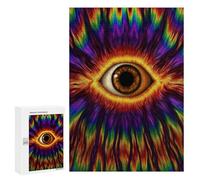 300 PCS Jigsaw Puzzles Psychedelic Eye Art Print-6 Jigsaw Puzzles for Teenagers Stress Reliever Train Your Brain And Hands Learning Educational Toys 300 PCS