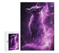 300 PCS Jigsaw Puzzles Purple Fire Fox Jigsaw Puzzles for Teenagerss But Fun And Humorous Every Piece Is Unique - Learning Educational Toys 300 PCS
