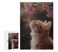 300 PCS Jigsaw Puzzles Rainy Day Kitten-21 Adult Jigsaw Puzzles Enhance Memory Educational Challenge Toys Educational Games 300 PCS