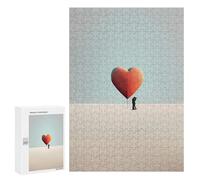 300 PCS Jigsaw Puzzles Romantic Valentines Day 2 Jigsaws for Adults Anti-Stress Toys Staycation Kill Time Parent-child Interaction 300 PCS