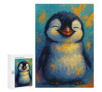 300 PCS Jigsaw Puzzles Smiling Penguin Painting Jigsaw Puzzles for Teenagerss But Fun And Humorous Every Piece Is Unique - Learning Educational Toys 300 PCS