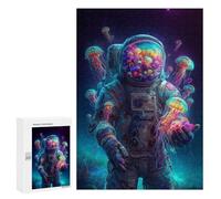300 PCS Jigsaw Puzzles Space Jellyfish Explorer-2 Jigsaws for Adults Puzzle For Family Fun Difficult And Challenge Educational Family Game 300 PCS