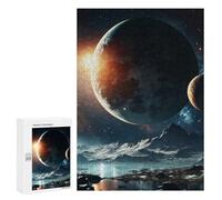 300 PCS Jigsaw Puzzles Space Mystic Planet Jigsaw Puzzles for Teenagerss But Fun And Humorous Every Piece Is Unique - Learning Educational Toys 300 PCS