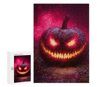300 PCS Jigsaw Puzzles Spooky Halloween Pumpkin-2 Jigsaw Puzzles for Teenagers Stress Reliever Train Your Brain And Hands Learning Educational Toys 300 PCS