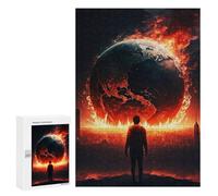 300 PCS Jigsaw Puzzles The World Is on Fire Jigsaw for Teenagerss Precision Cutting Fun Activities at Home Challenging Game And Family Play 300 PCS