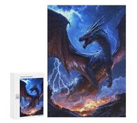 300 PCS Jigsaw Puzzles Thundering Dragon Storm -2 Adult Jigsaw Puzzles Enhance Memory Educational Challenge Toys Educational Games 300 PCS