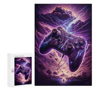 300 PCS Jigsaw Puzzles Thundering Gaming Adventure Jigsaws for Adults Anti-Stress Toys Staycation Kill Time Parent-child Interaction 300 PCS
