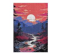 300 PCS Jigsaw Puzzles Twilight Beauty Adult Jigsaw Puzzle Hands-on Game Hand Speed Race Unique Gifts for Birthday And Christmas 300 PCS