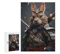 300 PCS Jigsaw Rabbit Samurai Warrior Adult Jigsaw Puzzles For Family Fun Parent-child Interaction Gifts for Friends And Family 300 PCS