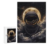 300 PCS Jigsaw Space Explorer Astronaut in Clouds Jigsaw Puzzles for Adults Family Activities Help The Brain Exercise Deal As Gifts for The Whole Family 300 PCS