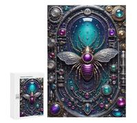 300 PCS Jigsaw Steampunk Mechanical Bee Adult Jigsaw Puzzles For Family Fun Parent-child Interaction Gifts for Friends And Family 300 PCS