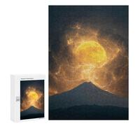 300 PCS Jigsaw Thunderstorm Moonlit Mountain Jigsaw Puzzles for Adults Family Activities Help The Brain Exercise Deal As Gifts for The Whole Family 300 PCS