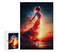 300 PCS Jigsaw Virgo Zodiac Sign Digital Art Adult Jigsaw Puzzles For Family Fun Parent-child Interaction Gifts for Friends And Family 300 PCS