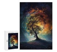 300 PCS Jigsaws Adults Puzzles A Galaxy Tree Jigsaws for Adults Toy Wall Decor Home Decoration for Is Ideal As A Gift 300 PCS