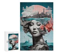 300 PCS Jigsaws Adults Puzzles Abstract Beautiful Girls Jigsaws for Adults Toy Wall Decor Home Decoration for Is Ideal As A Gift 300 PCS
