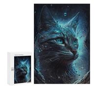 300 PCS Jigsaws Adults Puzzles Abyssinian Cat Jigsaw for Adults Hands-on Game Precision Cutting Parent-child Interaction 300 PCS