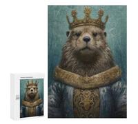 300 PCS Jigsaws Adults Puzzles Anthropomorphic Sea Otter Jigsaw for Adults Hands-on Game Precision Cutting Parent-child Interaction 300 PCS