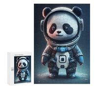 300 PCS Jigsaws Adults Puzzles Astronaut Panda Bear Jigsaw Puzzle Family Game Analysis And Logic Parent-child Interaction 300 PCS