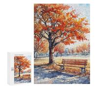 300 PCS Jigsaws Adults Puzzles Autumn Serenity Jigsaw for Adults Relax Games Birthday Present Birthday And Unique Gifts 300 PCS