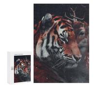 300 PCS Jigsaws Adults Puzzles Bengal Tiger Deer Love Jigsaw for Adults Hands-on Game Precision Cutting Parent-child Interaction 300 PCS