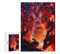 300 PCS Jigsaws Adults Puzzles Bunny Apocalypse Jigsaw for Adults Hands-on Game Precision Cutting Parent-child Interaction 300 PCS