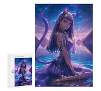 300 PCS Jigsaws Adults Puzzles Celestial Goddess Bastet Jigsaw for Adults Relax Games Birthday Present Birthday And Unique Gifts 300 PCS