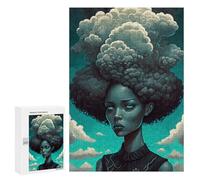 300 PCS Jigsaws Adults Puzzles Cloudy Hair Portrait Adult Puzzles Relaxing Games Precision Cutting Unique Gifts for Birthday And Christmas 300 PCS
