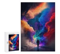 300 PCS Jigsaws Adults Puzzles Colorful Clouds A Journey Through Vibrant Skies Adult Puzzles Relaxing Games Precision Cutting Unique Gifts for Birthday And Christmas 300 PCS