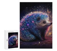 300 PCS Jigsaws Adults Puzzles Colorful Hedgehog Neon Adult Puzzles Relaxing Games Precision Cutting Unique Gifts for Birthday And Christmas 300 PCS