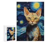 300 PCS Jigsaws Adults Puzzles Devon Rex Cat Jigsaw for Adults Toy Wall Decor Perfect Decoration for Is Ideal As A Gift 300 PCS