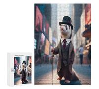 300 PCS Jigsaws Adults Puzzles Distinguished Gentleman Adult Puzzles Relaxing Games Precision Cutting Unique Gifts for Birthday And Christmas 300 PCS