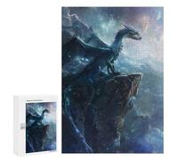 300 PCS Jigsaws Adults Puzzles Dragon On The Cliff Edge Jigsaw for Adults Hands-on Game Precision Cutting Parent-child Interaction 300 PCS