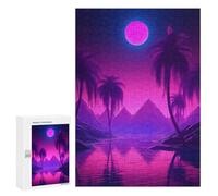 300 PCS Jigsaws Adults Puzzles Dreamy Synthwave Horizons Jigsaw for Adults Relax Games Birthday Present Birthday And Unique Gifts 300 PCS