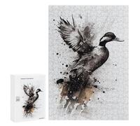 300 PCS Jigsaws Adults Puzzles Duck Black And White Jigsaw for Adults Hands-on Game Precision Cutting Parent-child Interaction 300 PCS