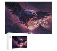 300 PCS Jigsaws Adults Puzzles Eagle Soaring Through Stormy Skies Jigsaws for Adults Hands-on Game Wall Decoration Birthday And Unique Gifts 300 PCS