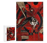 300 PCS Jigsaws Adults Puzzles Egyptian Horus Jigsaws for Adults Relaxing Games Difficult Challenge Difficult And Challenge 300 PCS