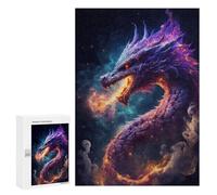 300 PCS Jigsaws Adults Puzzles Elder Dragons Galaxy Jigsaw for Adults Relax Games Birthday Present Birthday And Unique Gifts 300 PCS