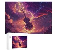 300 PCS Jigsaws Adults Puzzles Electric Violin Storm Jigsaws for Adults Hands-on Game Wall Decoration Birthday And Unique Gifts 300 PCS