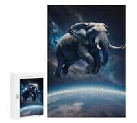 300 PCS Jigsaws Adults Puzzles Elephant Flying Jigsaw for Adults Toy Wall Decor Perfect Decoration for Is Ideal As A Gift 300 PCS