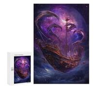 300 PCS Jigsaws Adults Puzzles Fantasy Pirate Ship Space Jigsaw for Adults Hands-on Game Precision Cutting Parent-child Interaction 300 PCS