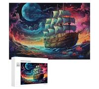 300 PCS Jigsaws Adults Puzzles Fantasy Sailing Adventure -1 Jigsaws for Adults Relaxing Games Difficult Challenge Difficult And Challenge 300 PCS