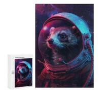 300 PCS Jigsaws Adults Puzzles Ferret Astronaut Jigsaws for Adults Hands-on Game Wall Decoration Birthday And Unique Gifts 300 PCS