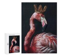 300 PCS Jigsaws Adults Puzzles Flamingo Elegant King Jigsaw for Adults Hands-on Game Precision Cutting Parent-child Interaction 300 PCS