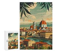 300 PCS Jigsaws Adults Puzzles Florence Italy Scenery Jigsaws for Adults Toy Wall Decor Home Decoration for Is Ideal As A Gift 300 PCS