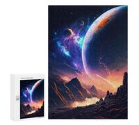 300 PCS Jigsaws Adults Puzzles Galactic Twilight Planet Jigsaw for Adults Toy Wall Decor Perfect Decoration for Is Ideal As A Gift 300 PCS