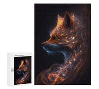 300 PCS Jigsaws Adults Puzzles Galaxy Fox Animal Adult Puzzles Relaxing Games Precision Cutting Unique Gifts for Birthday And Christmas 300 PCS