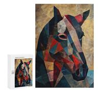 300 PCS Jigsaws Adults Puzzles Geometric Horse Jigsaws for Adults Toy Wall Decor Home Decoration for Is Ideal As A Gift 300 PCS