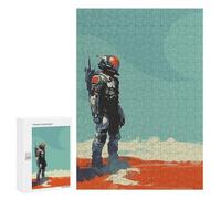 300 PCS Jigsaws Adults Puzzles Gifts Astronaut Painting Vector Jigsaw for Adults Relax Games Home Decoration Birthday Present, Gifts, 300 PCS