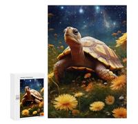 300 PCS Jigsaws Adults Puzzles Gifts Galactic Turtle Garden -1 Jigsaw Puzzle Relax Games Staycation Kill Time Birthday Present, Gifts, 300 PCS
